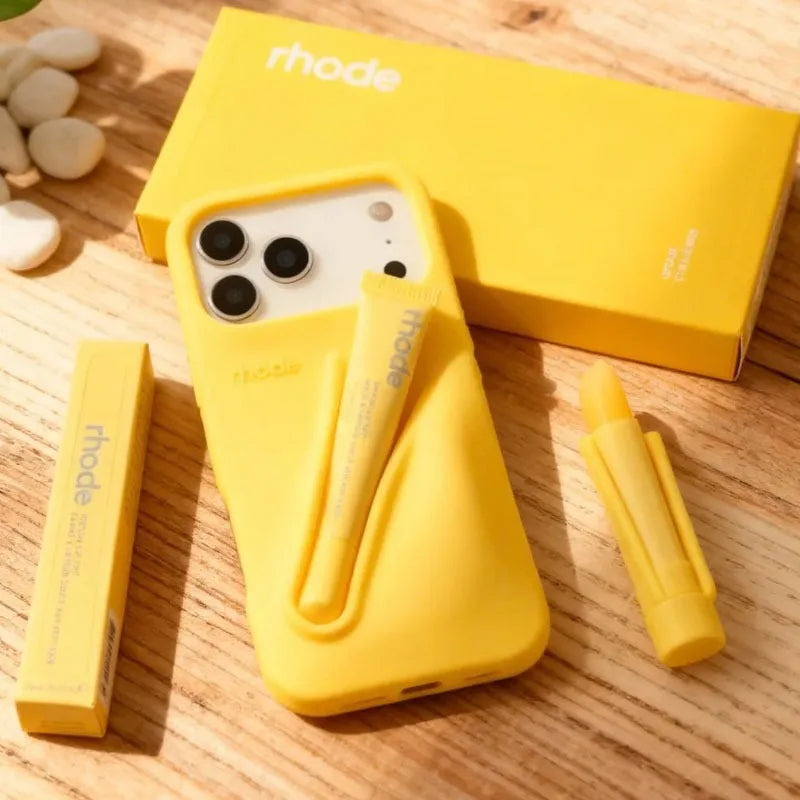 Rhode Lemontini Lip Gloss iPhone Case