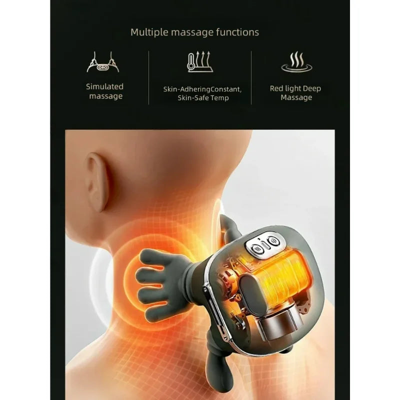 Electric Neck and Shoulder Massager with Strap Design