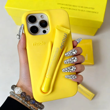 Rhode Lemontini Lip Gloss iPhone Case